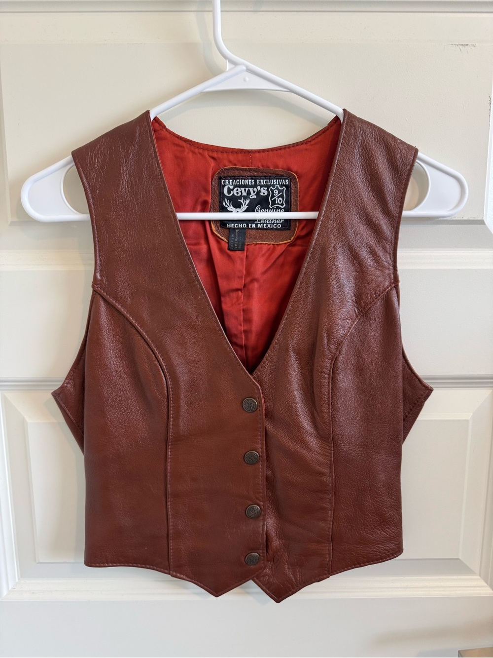 Vintage Cevy’s 100% Leather Women’s Vest